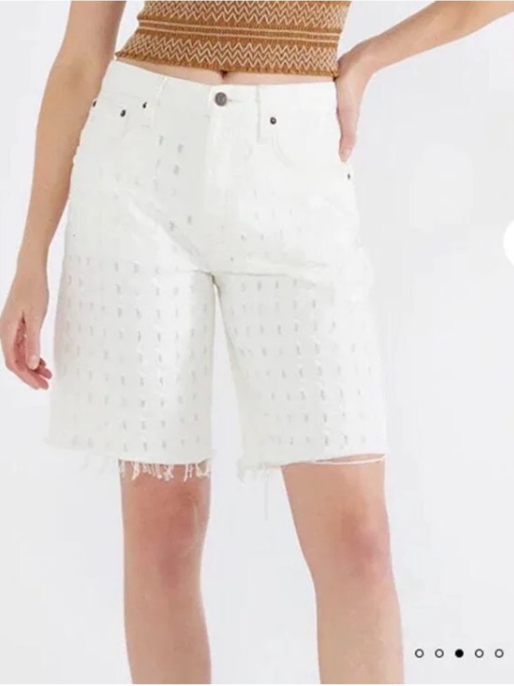 NWT ETICA Narin "Coastal Summer" Relaxed Jean Shorts  Size 30